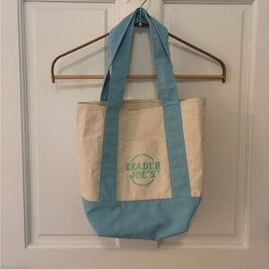 Blue and Cream Tote Bag